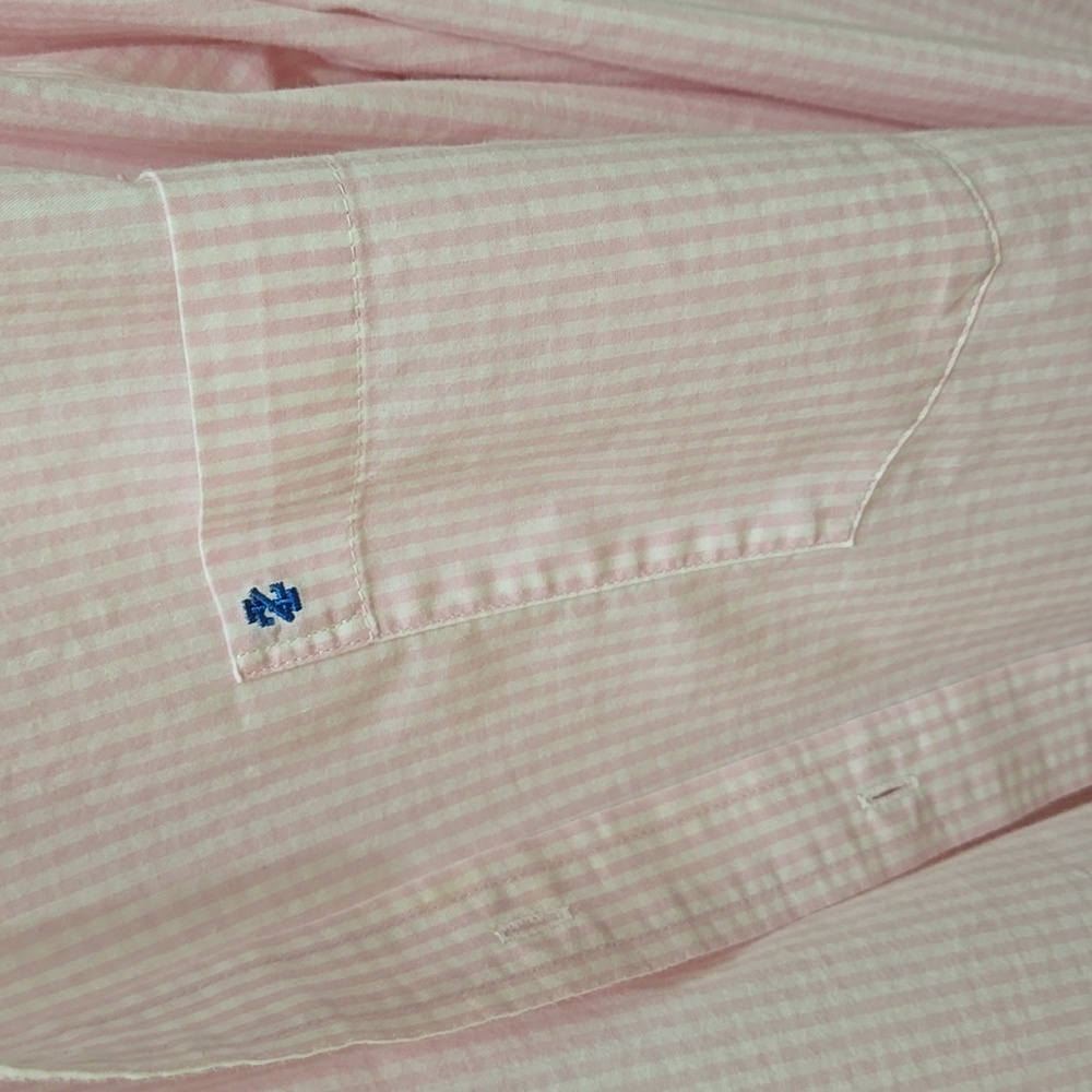 Izod Men's Light Pink Button Down Shirt - Picture 3 of 4